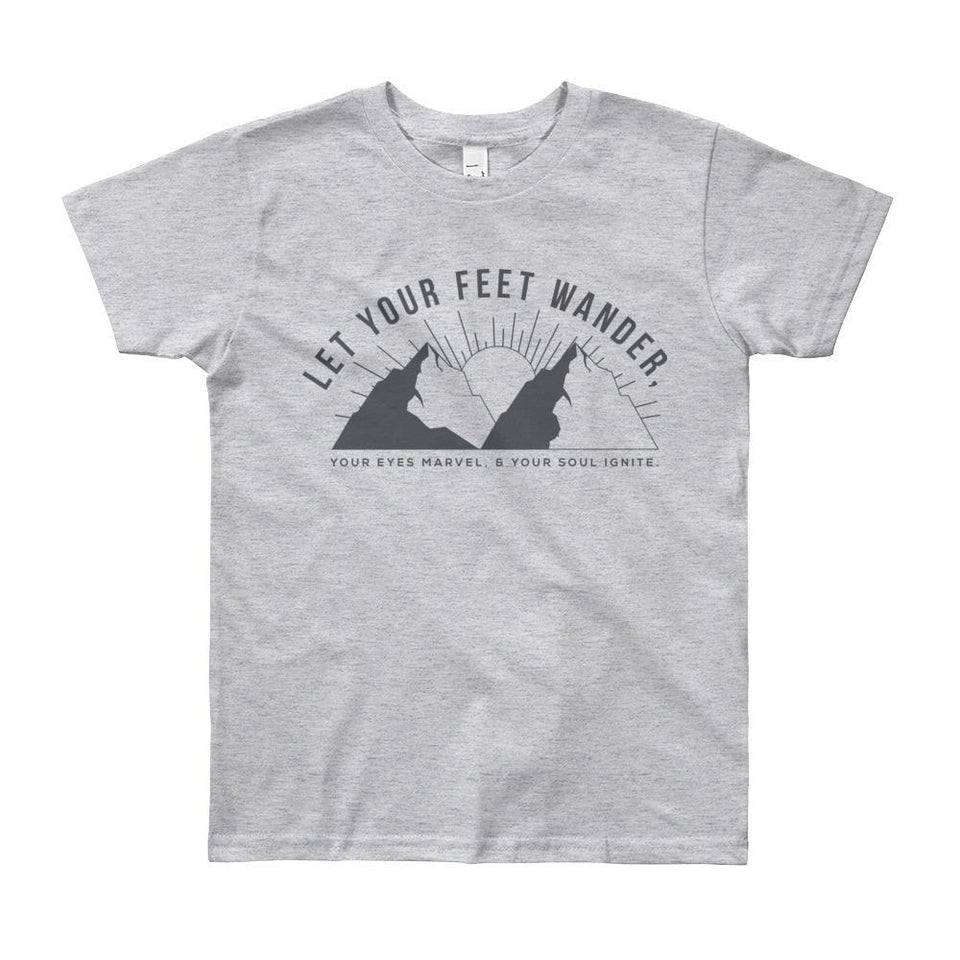 Let Your Feet Wander Youth Tee