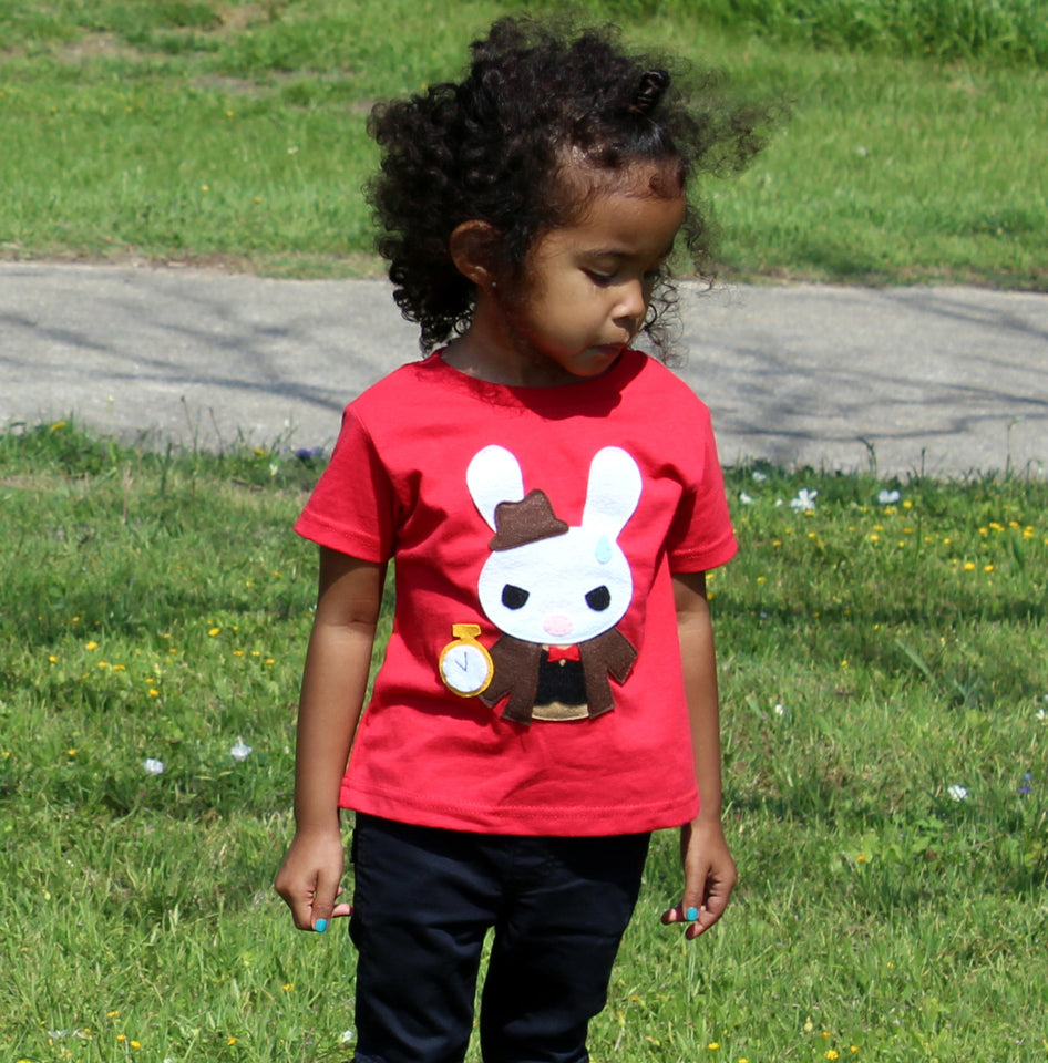 The White Rabbit - Alice's Adventure in Wonderland - Kids T-Shirt