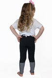 Black With Stripes - Pocket Pant - Kids