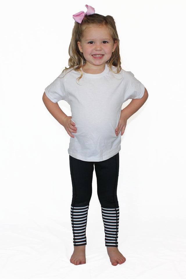 Black With Stripes - Pocket Pant - Kids