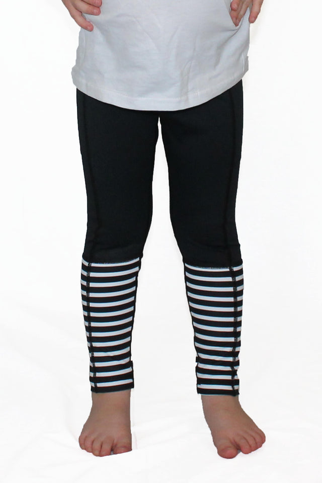 Black With Stripes - Pocket Pant - Kids